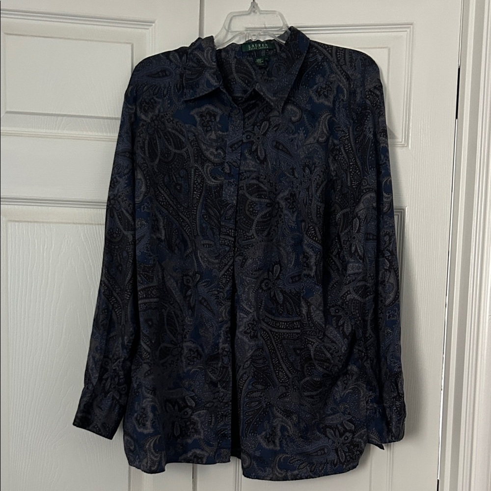 Lauren Ralph Lauren Navy & Black Paisley Shirt